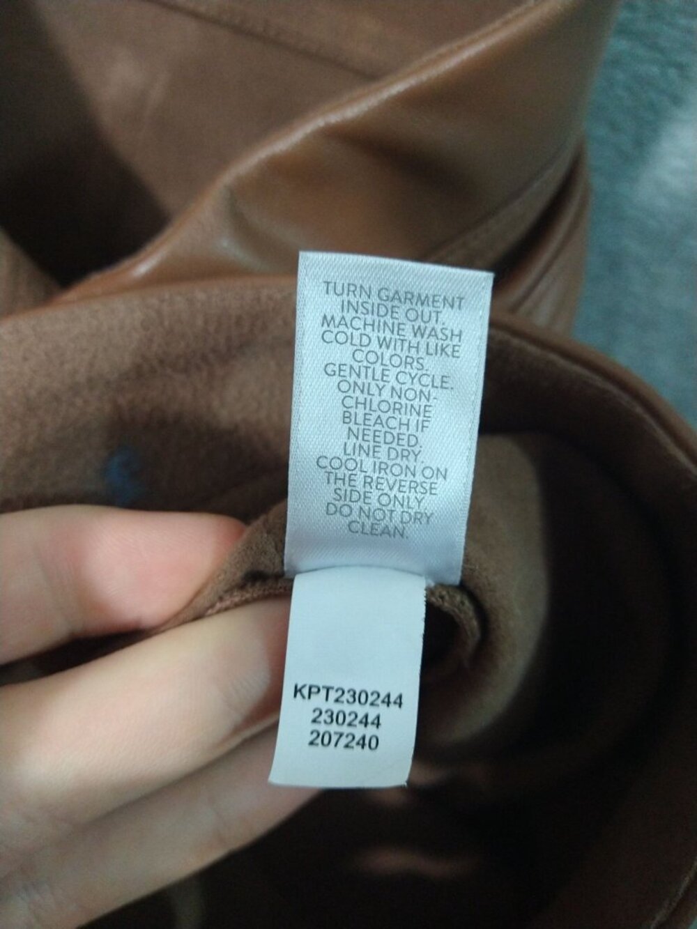 J Jill Pants Womens 3X Brown Faux Leather Pull On High Rise - Picture 9 of 10